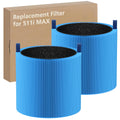 2-pack 511i MAX A11ergenBlock Replacement Filter Compatible with BLUEAIR HEPASilent Air Cleaner, Blue Pure F5MAX, Model Blue Pure 511i Max, BLUE