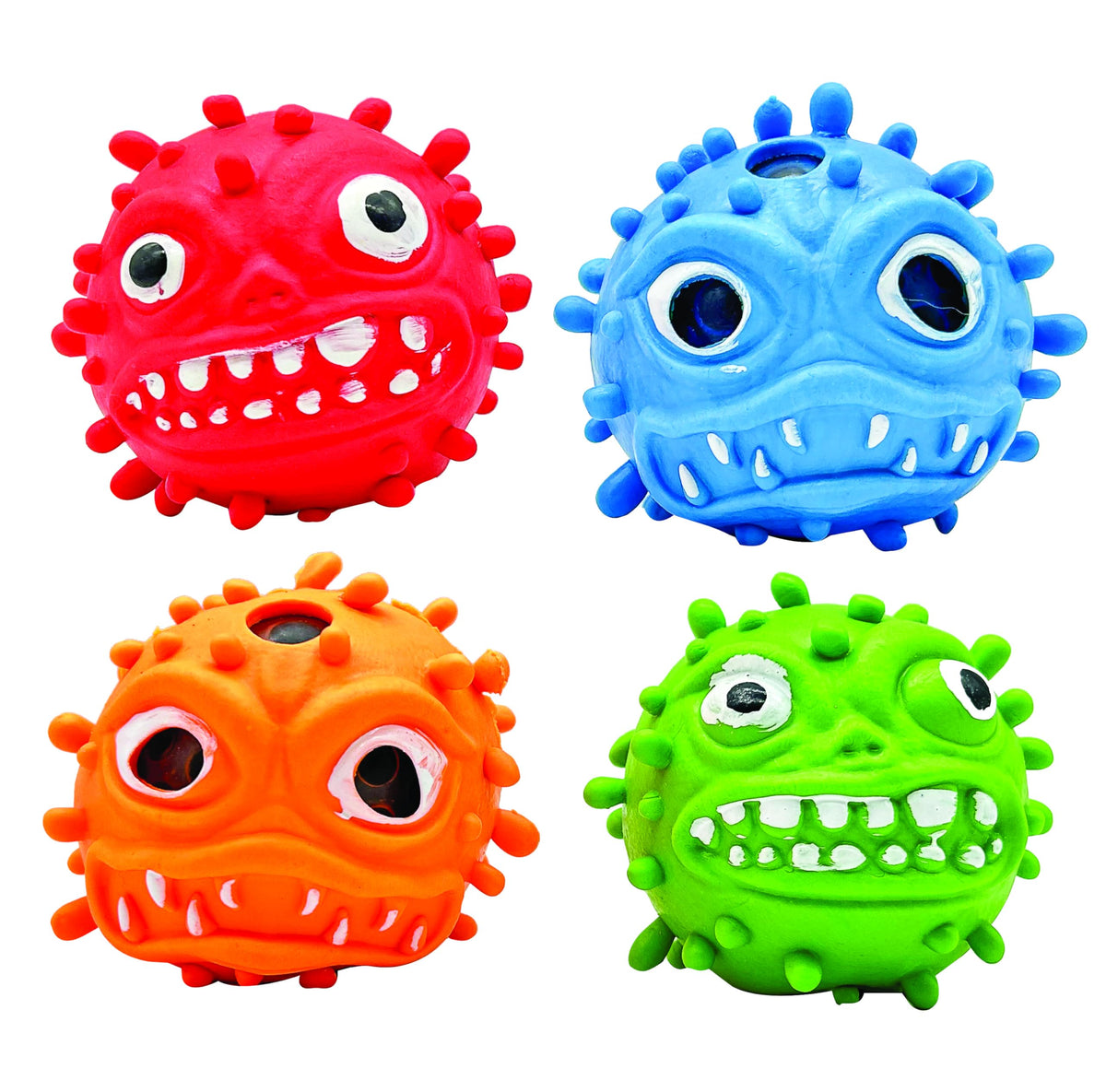 Raymond Geddes Galactic Invader Toys (12 per Pack) - Fun Stress Balls Filled with Black Squish Orb - Cool Toys for Kids