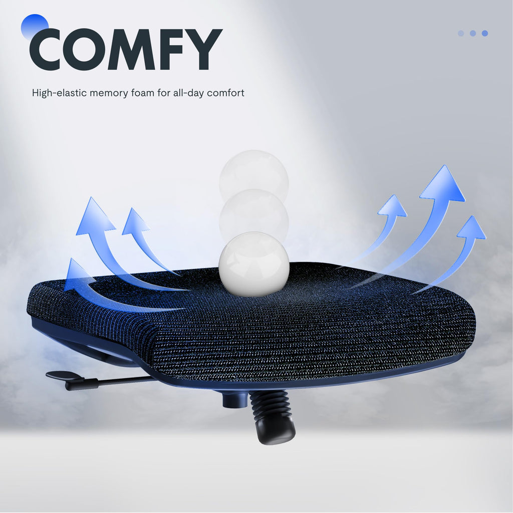 Flexispot High Back Mesh Ergonomic Chair Home Office Desk Chair Comfy Chair High Back Computer Chair with Lumbar Support/2d Headrest/90-130°