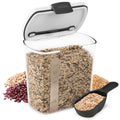 ProKeeper 2.5-Quart Grain Storage Container with Hinged Lid, Clear – BPA-Free, Airtight Seal, 5.5 x 7.65 x 7.25"