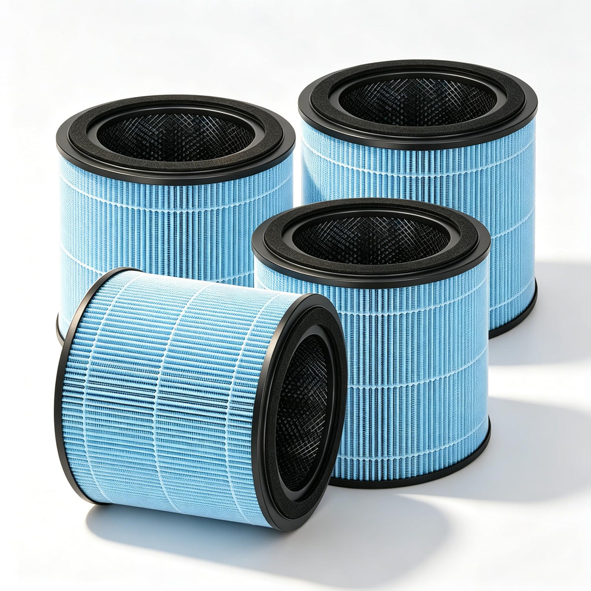 4 Pack AP0601 Filter Replacement Parts Compatible with AIRTOK AP0601 Air Purifier, 4 Stage H13 True HEPA Filter and Activated Carbon Filter Accessories