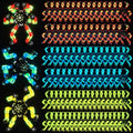 Junkin 100 Pcs Funny Sensory Fidget Toys Bulk, Transformable Fidget Spinner Chain Robot Finger Toy, Stress Relief Spiral Gyro Spinner, Classroom Prizes, Party Favors Gifts for Adult Kids(Glow)