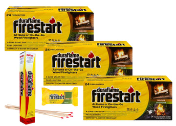 Duraflame Fire Starter for Indoor and Outdoor Use - Quick Ignition Logs for BBQ, Fireplace, Fire Pit and Campfires (72 Pack)