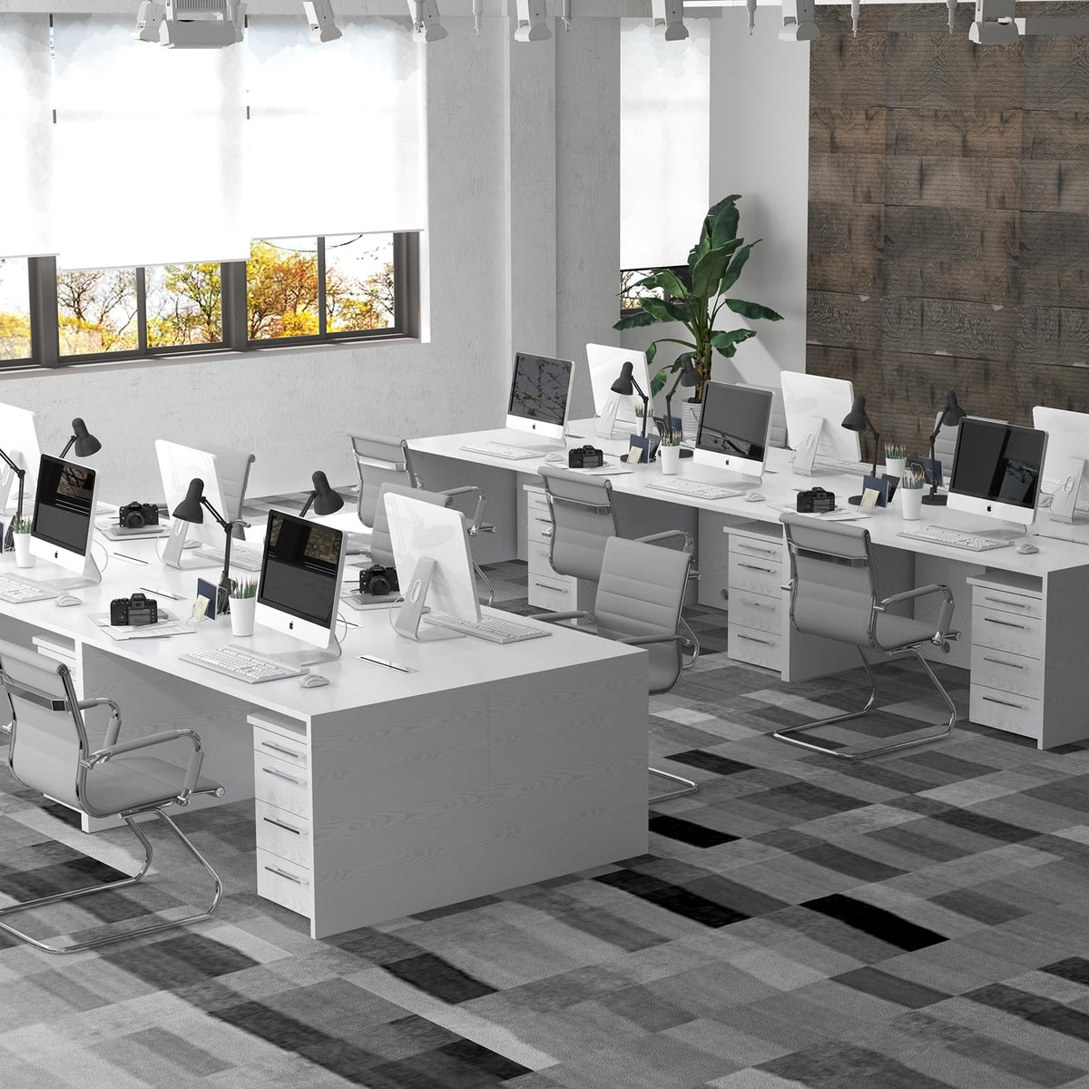 Dm Furniture Conference Room Chairs Set of 2, Waiting Room Chairs with Arms, Faux Leather Reception Chairs No Wheels, Office Guest Chairs with