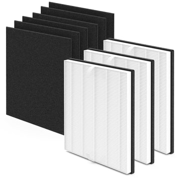 3 Pack MD1-0022 Replacement Filter Compatible with Vornado Air Puri-Fier Model AC300, AC350, AC500, AC550, PCO200, PCO300, PCO375DC, PCO500, PCO575DC