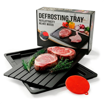 Defrosting Tray for Frozen Meat, Fish & Poultry, Non-Electric, 13.78 × 7.99