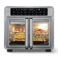 Kitchen Elite 26 Quart French Door Air Fryer Oven – Family Size Countertop Convection Cooker with LED Display, Stainless Steel