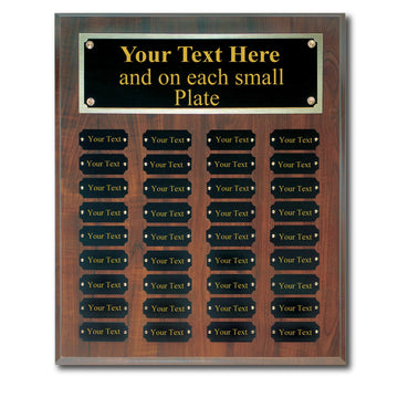 Perpetual Plaque Award 15"X18", 36 Multiple Name plates, Personalized Perpetual Award, Engraved Trophy, Achievement Award, Sport Award, Ongoing Award, Employee Recognition, Perpetual Trophy Award