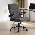 Fmolat Ergonomic Home Office Chair Fabric Comfy Computer Chair, Grey, 19.7"W x 19.5"D x 39"-42"H