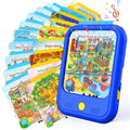 Kids Learning Tablet Bilingual, Montessori Educational Learning Toys for Toddlers 3-5 Year Olds, with 2000+ Words and Games, Autism Sensory Speech Therapy Toys, 3 4 5 6 Year Old Boy Girl Birthday Gift