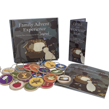 Jesse Tree Ornaments with Advent Book Gift Set