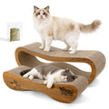 Cat Scratcher, 2 in 1 Cat Scratch Board for Scraching & Napping, Cat Scratchers for Indoor Cats Scratching Pad Couch Lounger Cardboard as Cat Bed & Furniture Protector, XLarge 34.25 Inch, with Catnip