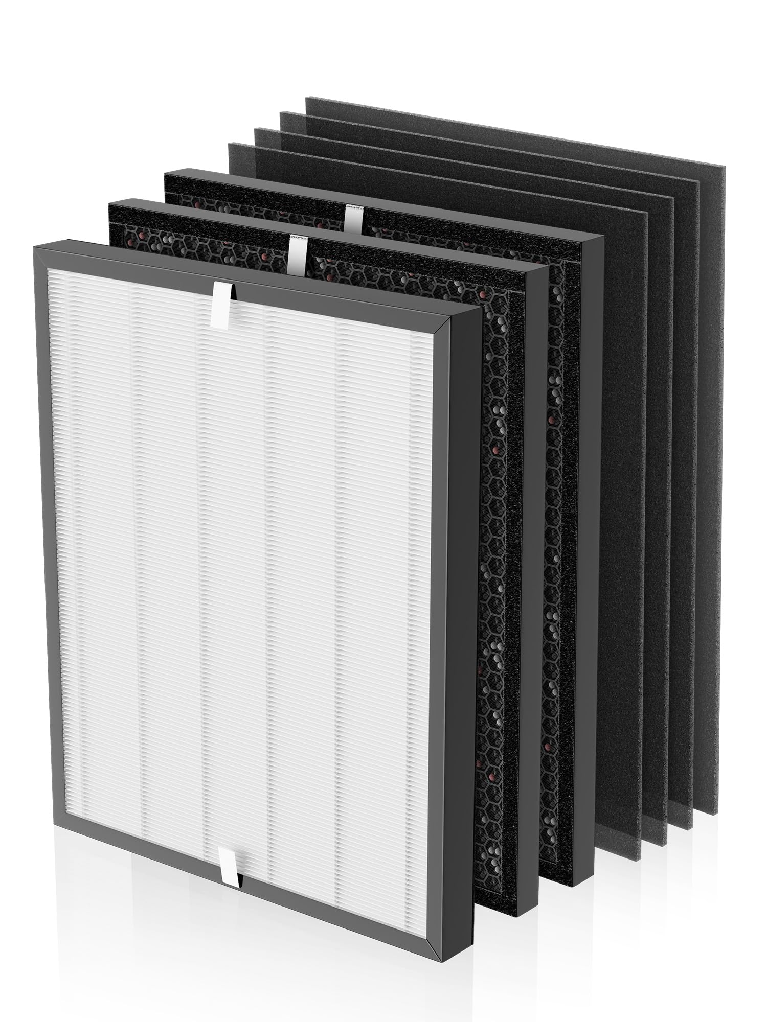 3000 Replacement Filter Compatible with Air Doctor 3000 Air Purifier, 1 Premium Filter + 2 Activated Carbon Filters + 4 Pre-Filters,???????????????????????? ???????? ????????????