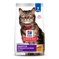 Hill's Science Diet Adult Sensitive Stomach & Skin Dry Cat Food, Chicken & Rice, 7 lb. Bag (Updated Formula)