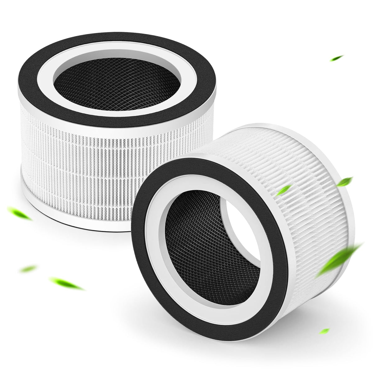 2-Pack H13 Air Filter Compatible with Afloia Fillo/Halo/Mooka Allo Air Purifier, True HEPA 3-in-1 HighEfficient Filtration Air Filter