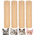 4PCS 12 Inch Cat Scratching Post with Natural Sisal Rope Cat Scratch Pole Scratching Tree Scratching Posts for Indoor Replacement Part Accessories for DIY Cat Tower Hammock