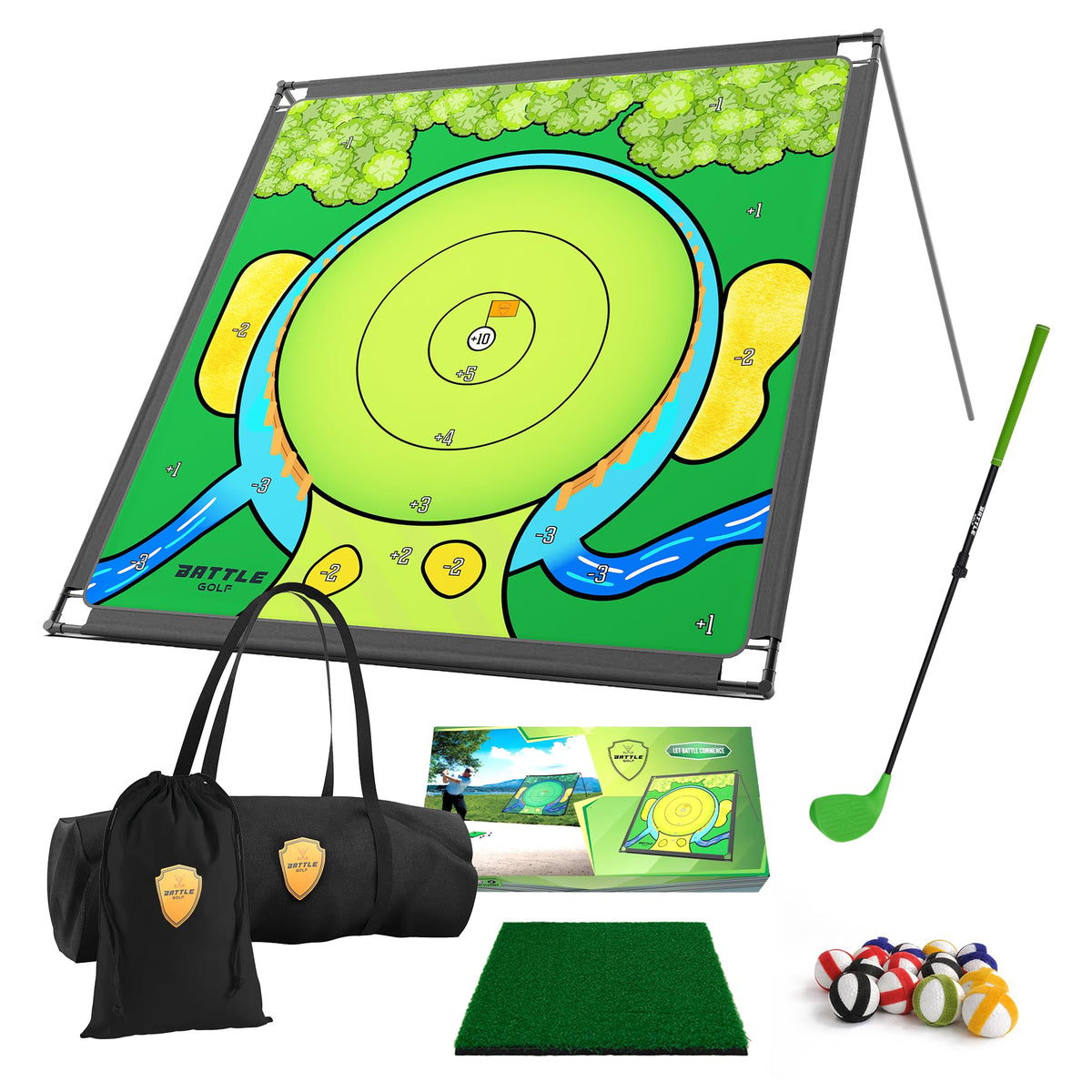 Battle Golf Chipping Game - The Original Portable Golf Game for Chipping Practice for Dads and Junior Golfers - Indoor and Outdoor