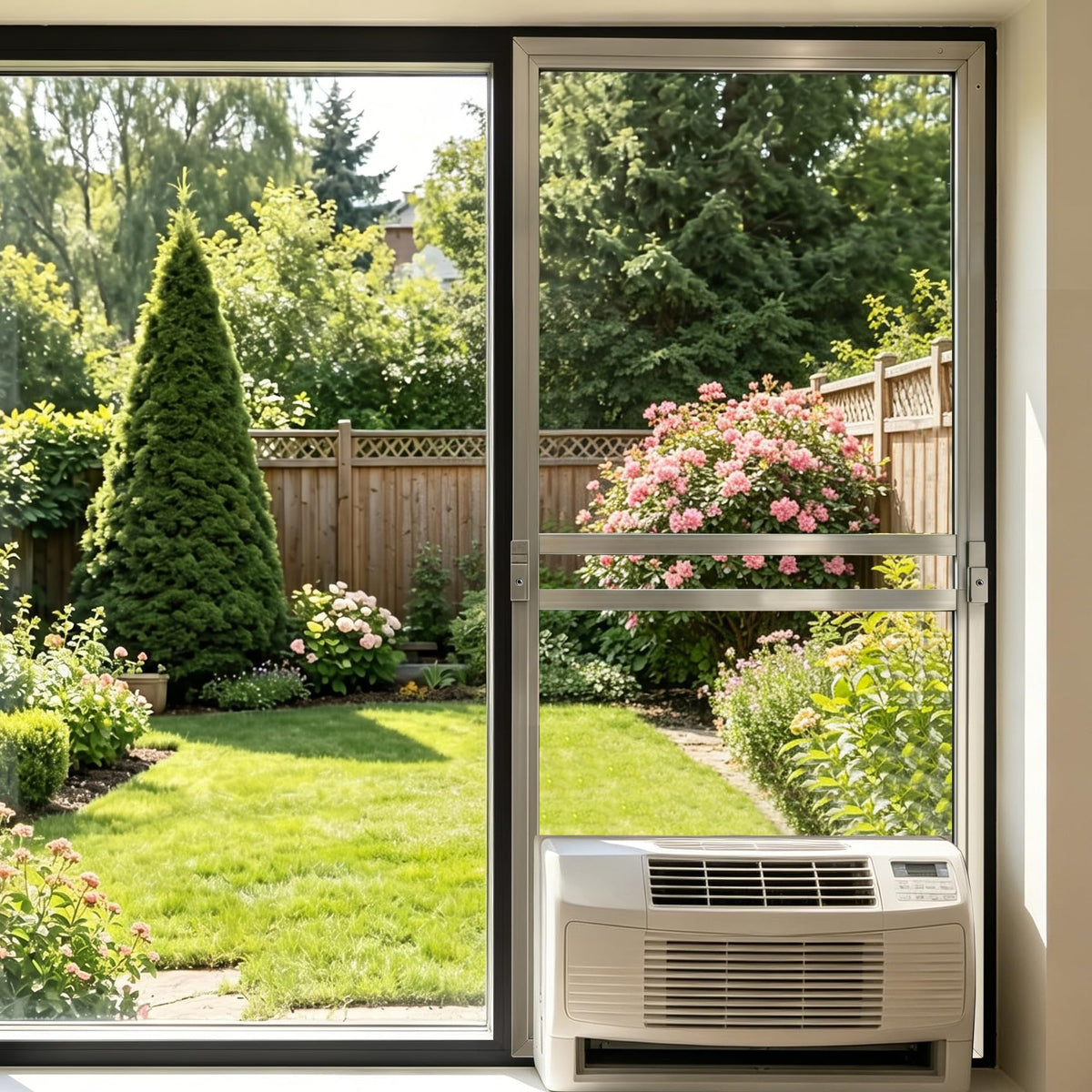 Sliding Window Kit – Sliding Window Air Conditioner Seal Kit Fit for Soleus Air Hybrid “Saddle” Air Conditioners for Horizontal Sliding Windows -Adjustable Size (Air Conditioner Not Included)