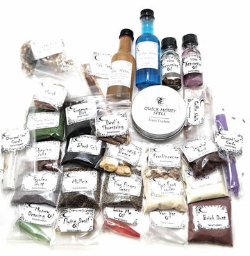 Hoodoo Premium Conjure Kit with Car Mojo for Rootworkers Witchcraft Magick Gift Set