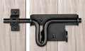 Slide Bolt Gate Latch with Padlock Hole, Heavy Duty Fence Slide Latches Outdoor Doors for Wooden Fence, Shed Door, Vinyl Door