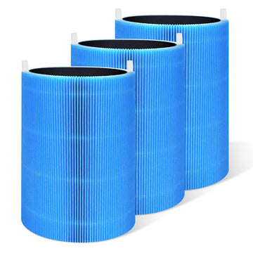 3 Sets Blue 411 Replacement Filters Compatible with Blueair Blue Pure 411 Air Purifi-er