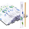 50 Pairs Bamboo Chopsticks, Reusable & Disposable Individually Wrapped Natural Bamboo Chop sticks, Smooth-Finish Bamboo Chopsticks, Splinter-Free, 9 Inch