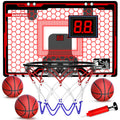 HopeRock Indoor Basketball Hoop for Kids, Over The Door Mini Basketball Hoops, with LED Light, Scoreboard, Birthday Toys Gifts for 5 6 7 8 9 10 11 12+ Year Old Boys