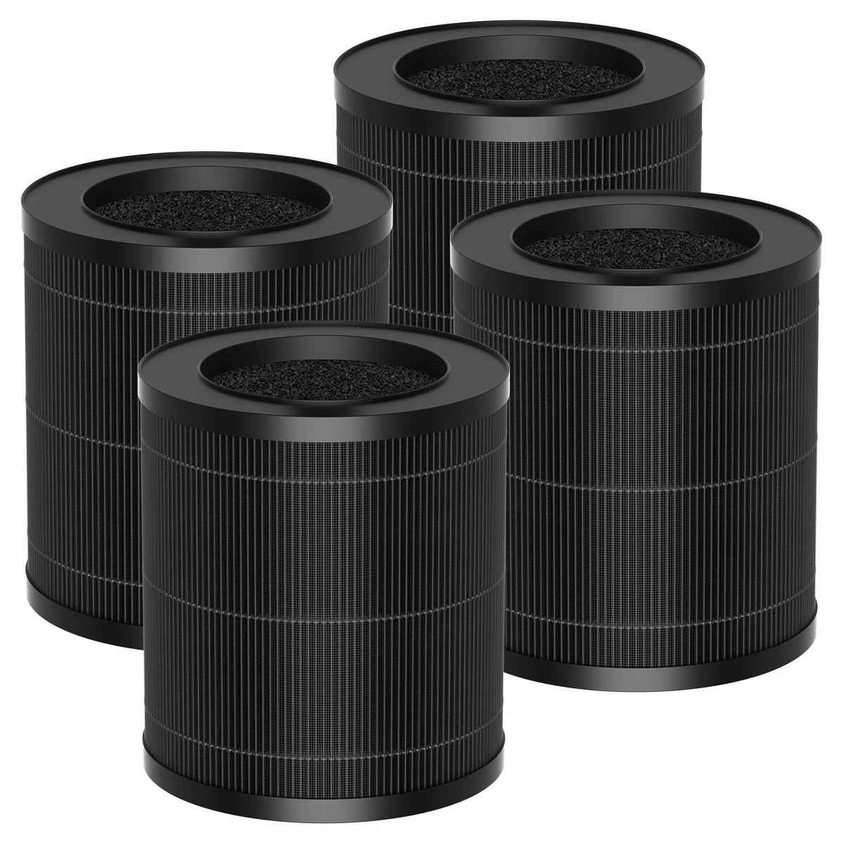 4 Pack MR2566 Replacement Filter Compatible with MORENTO & MERONTE MR2566 Air Puri-Fier, 3-in-1 HEPA Filter & Activated Carbon Filtration, Basic Version