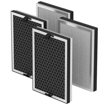JF260 Replacement Filter Compatible with JF260 Air Purifier, 3-in-1 True HEPA H13 with Activated Carbon Filter, Part Number JF260-RF, 4 Pack