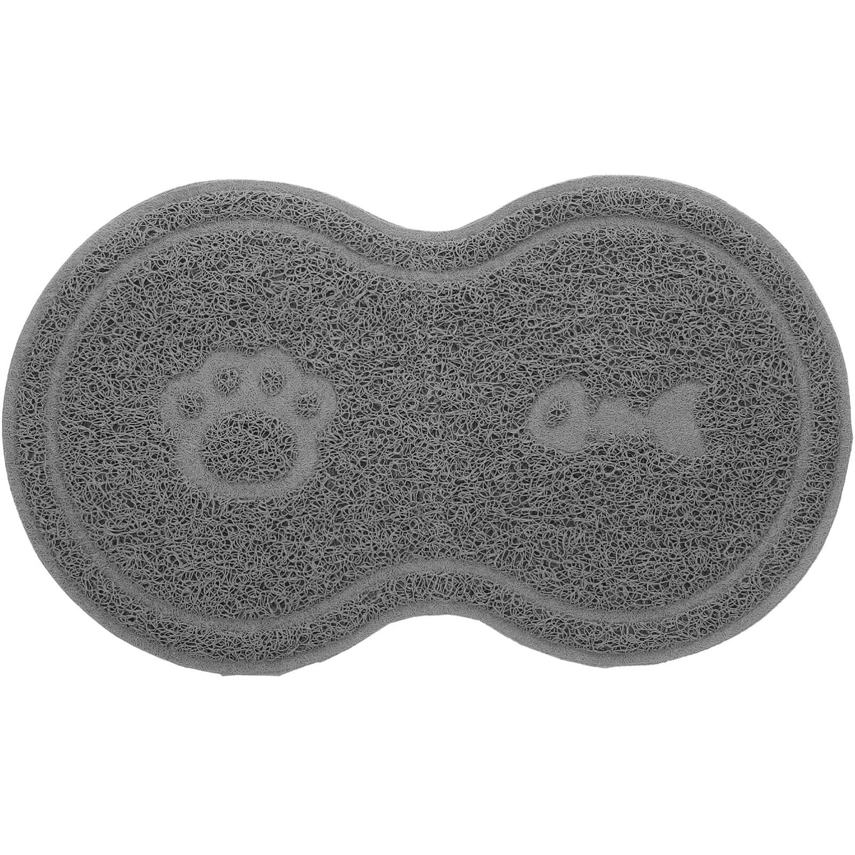 Cat Litter Box Mat PVC Cat Bowl Mat: Nonslip Waterproof for Litter Box That Ches - for Under Pet Food Bowl, 17.7 x 10.2 x 0.2 inch