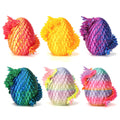 6PCS Mini 3D Printed Dragon Dinosaur Egg, Prefilled Easter Eggs Filled Dragon Eggs Toys Filled,3D Printed Dragon in Egg,Crystal Dragon Figurine Decor,Full Articulated Dragon
