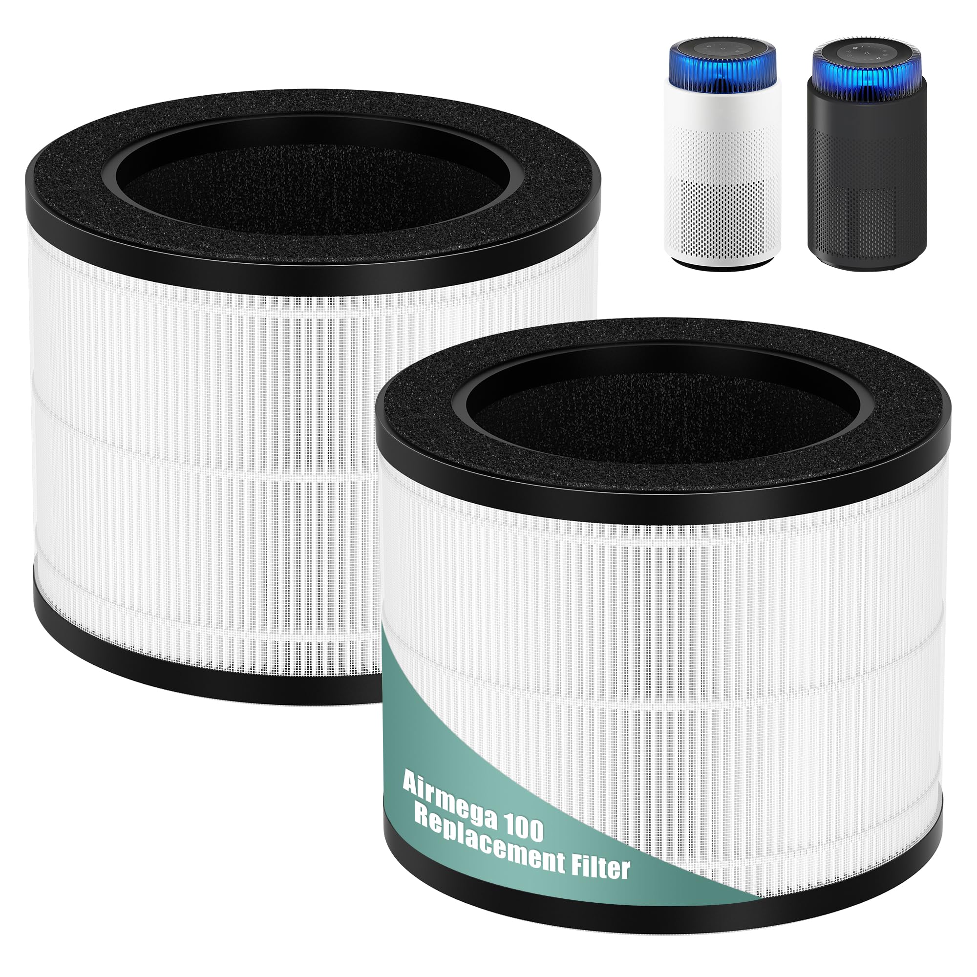 Airmega 100 Filter Replacement Compatible Coway Airmega 100 Air Purifier | 3-in-1 Pre-Filter, HEPA and Deodorization Filter Fresh Starter