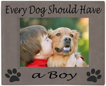 Country Livin Design Co Every Dog Should Have a Boy Leatherette Picture Frame