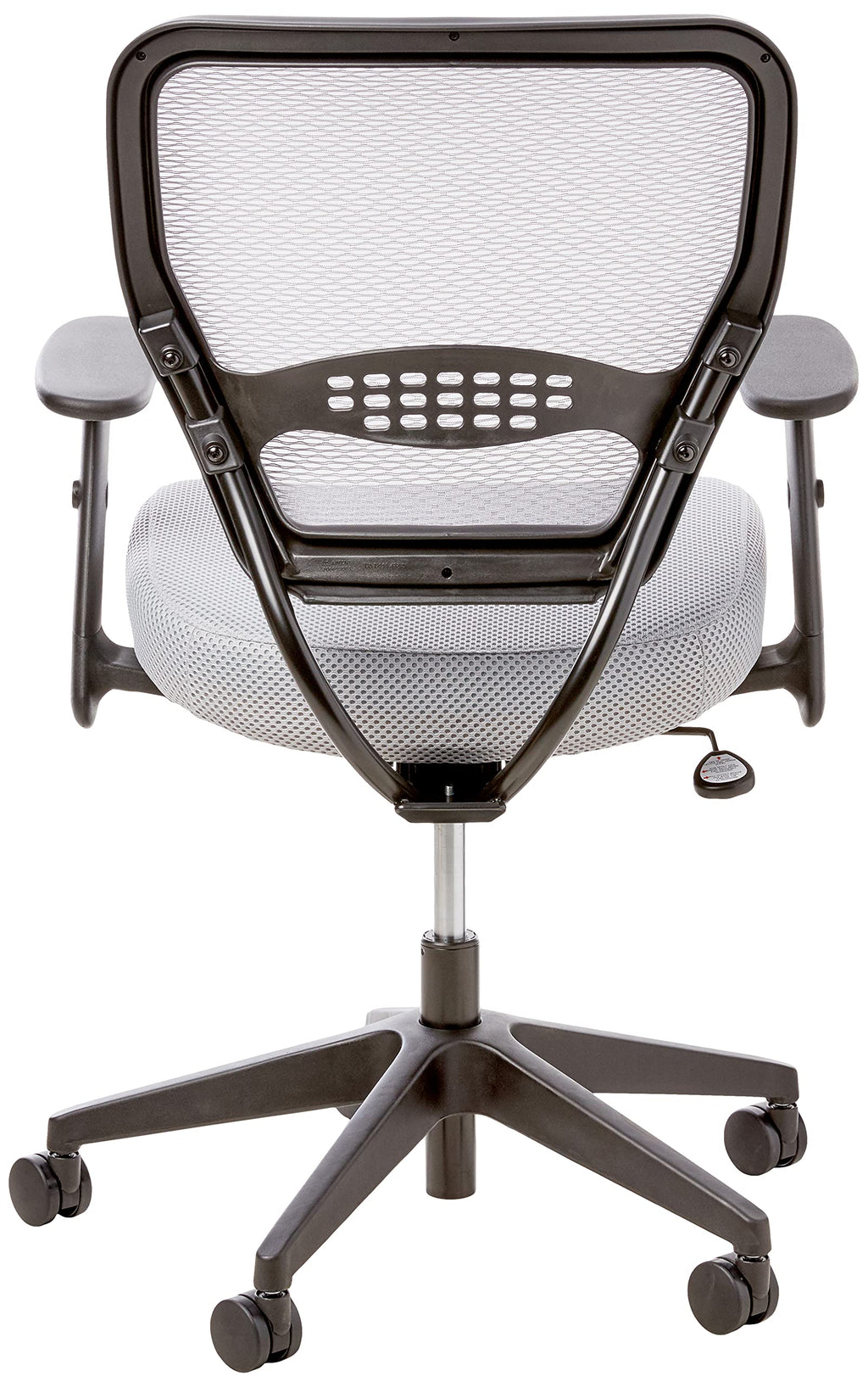 Space Seating 55-m22n17 Airgrid Back and Padded Mesh Seat, 2-to-1 Synchro Tilt Control, Adjustable Arms, Nylon Base Managers Chair, Shadow,
