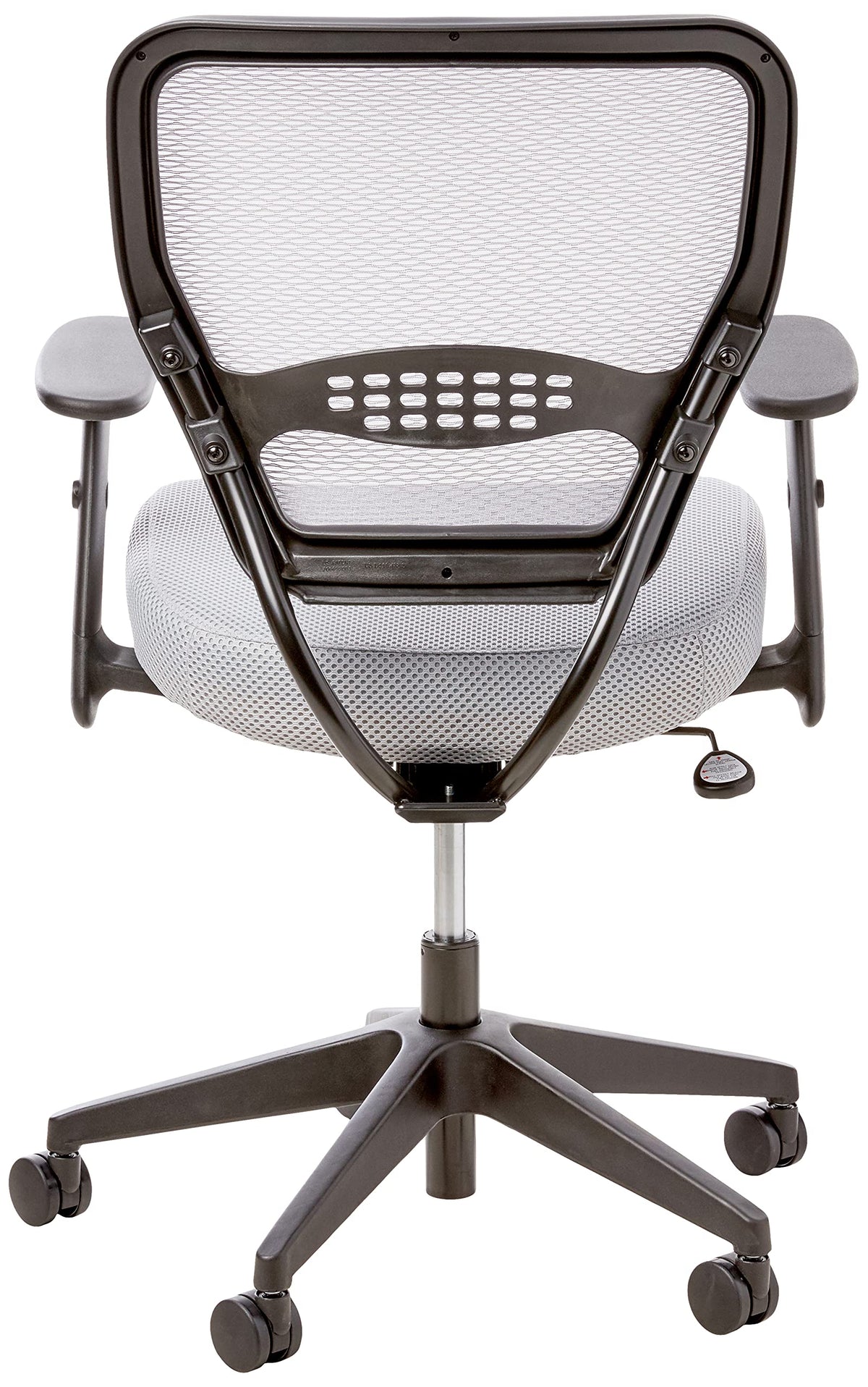 Space Seating 55-m22n17 Airgrid Back and Padded Mesh Seat, 2-to-1 Synchro Tilt Control, Adjustable Arms, Nylon Base Managers Chair, Shadow,
