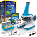 NATIONAL GEOGRAPHIC Microscope for Kids - Science Kit with an Easy-to-Use Kids Microscope, Up to 400x Zoom, Blank and Prepared Slides, Rock & Mineral Specimens, STEM Project Toy