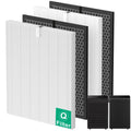 Smilyan 5510 5520 HEPA Air Purifier Filter Q Replacement for Winix 5510 5520 Plasmawave Air Purifiers, Includes 2 x Ture HEPA Filter + 2 x Activated Carbon Pre-Filters, Part# 1712-0123-00
