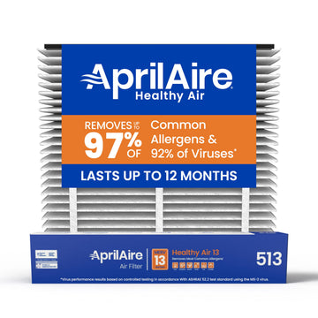 AprilAire 513 Replacement Filter for AprilAire Whole House Air Purifiers - MERV 13, Healthy Home Allergy, 31x28x4 Air Filter (Pack of 1)