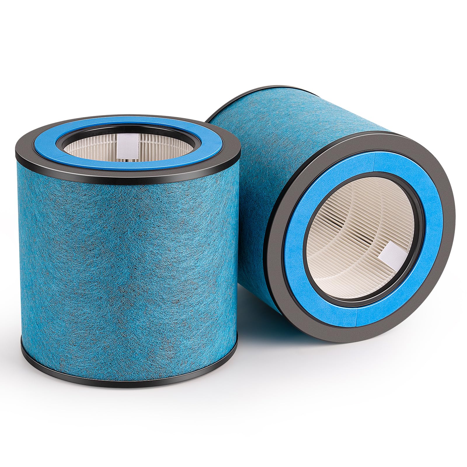 Leemone HP152 HP153 Replacement Filter Compatible with Shark Air Purifier HP150, HP151, HP152, HP153, HP155, UA155, HP152C, HE15FKPET, NeverChange True HEPA with Pet Particle Barrier, 2 Pack