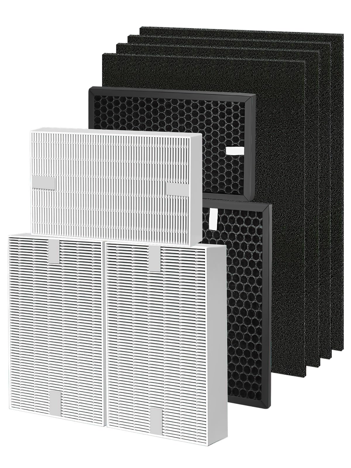HPA5300B Replacement Filter Compatible with Honeywell HPA5300 HPA5350 HPA3300 Air Purifier, 3 Premium Filters, 3 S Carbon Filter and 4 A Pre-Filter, Part# HRF-R3, HRFSC1, HRF-A300 & HRF-ARVP300