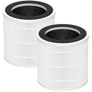 2 Pack PX500 Air Purifiers Replacement Filter for Purivortex PX500 Air Purifier, 3-in-1 HEPA Replacement Filter, White