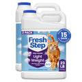 Fresh Step Advanced Odor Shield Light Weight Multi Cat Clumping Litter with Febreze, Low Dust, Odor Control with Ammonia Block Technology, Compatible in Automatic Litter Boxes, 23 lb. (2 x 11.5 lb)