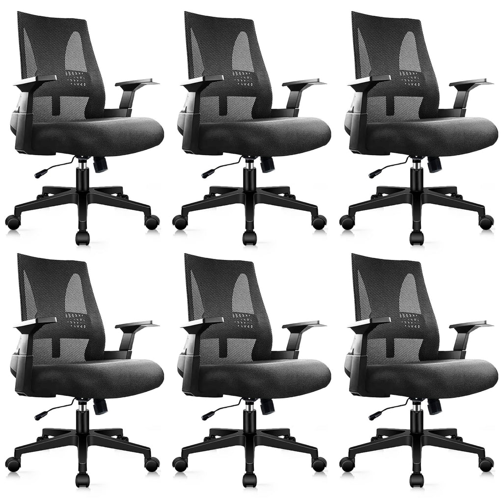 Clatina 500lbs Big and Tall Office Chair Heavy Duty Mesh Ergonomic Computer Chairs with Adjustable Lumbar Support and Wide Comfy Seat for Home