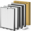 4 Packs Upgraded APH4000 Replacement Filter Compatible with KNKA APH4000 Air Purifier, 2-in-1 Main Filter and Activated Carbon Filters with Extra 6 Aroma Pads