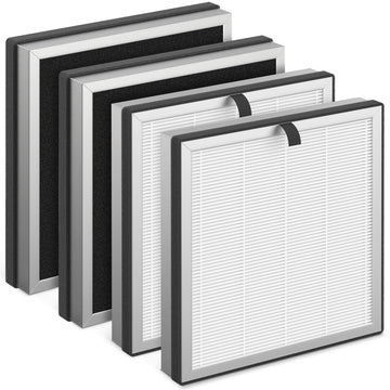 APH3000 Replacement Filter Compatible with KNKA APH3000 Air Purifier, H13 True HEPA, Activated Carbon Filter, 4 Pack
