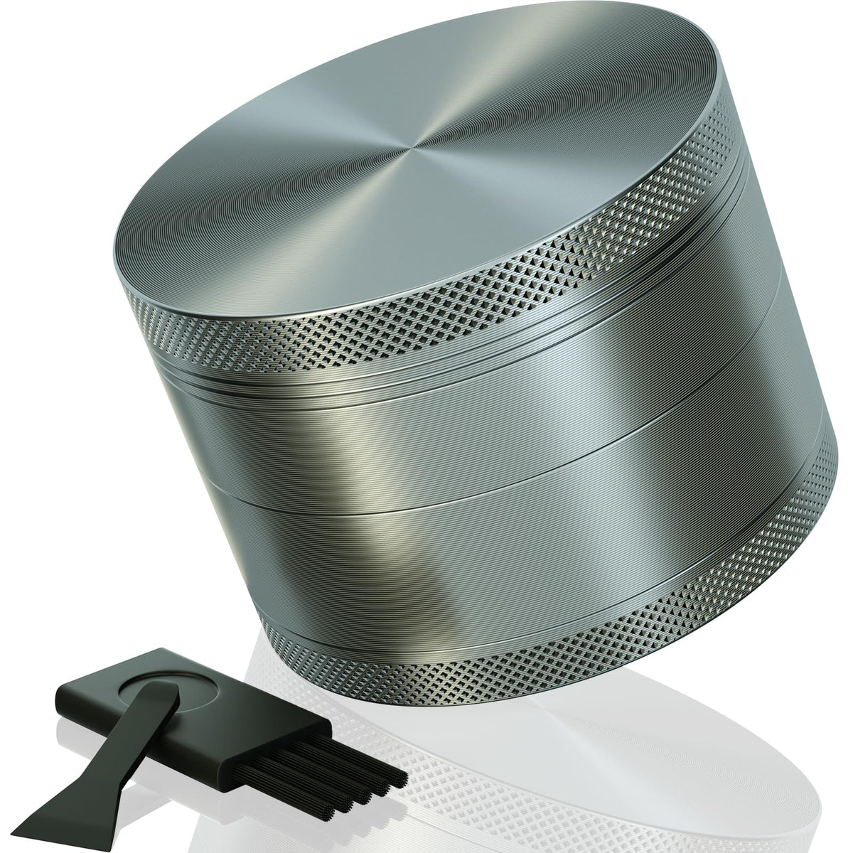 3.0” Grinder, Aluminum Spice Grinder (Grey)