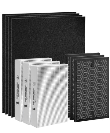 HPA5300B Replacement Filter Compatible with Honeywell Air Purifiers HPA5300B HPA5350 HPA3300, 3 R HEPA, 3 S Carbon and 4 A Pre-Filter, Part# HRF-R3, HRFSC1, HRF-A300 & HRF-ARVP300
