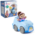 Ms. Rachel 1-2-3 Roll! Vehicle with Click-in Figure & Pull Back Action, Educational Toys & Toddler Toys for Girls & Boys Ages 1-3Y+