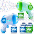 JOYIN 2 Kids Bubble Guns with 4 Bottles Solution, Automatic Bubble Machine Gun with 8 Holes for Kids, Adults, Summer Toys, Easter Basket Stuffers, Birthday Gift, Party Favors