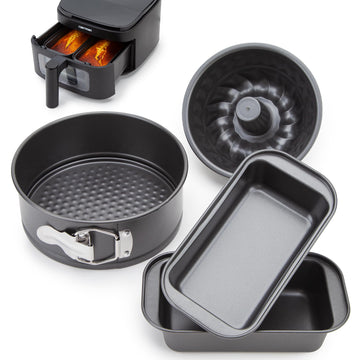 Cartman Air Fryer Pan Set, 4-Piece Nonstick Air Fryer Accessories